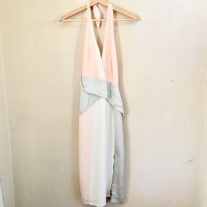 NWT Shakuhachi Halter Multiple color Midi  Dress